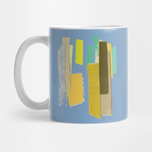 Geometric Color Swatches Illustration - Canary Yellow Mug